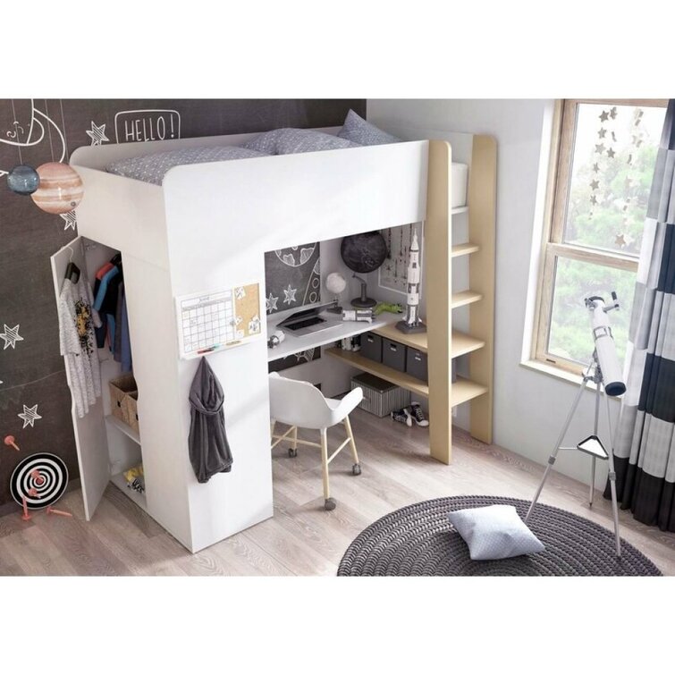 Wayfair loft beds clearance with desk